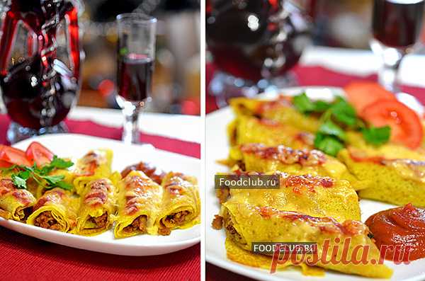 Праздничные блинчики с мясом — пошаговый рецепт на Foodclub.ru