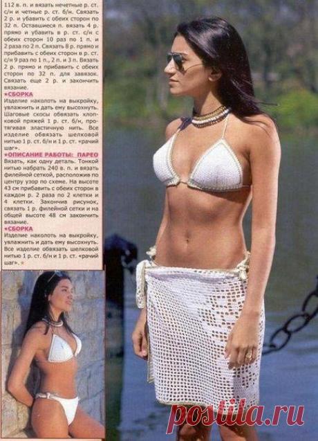 Купальник и парео - Купальники - Вязание крючком -МАСТЕР-КЛАССЫ ПО РУКОДЕЛИЮ- Страна рукоделия