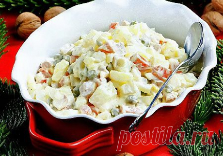 Рыбный оливье / Готовим к праздникам / Рецепты на любой вкус /