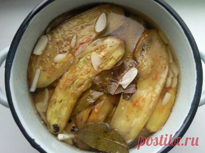 Маринованные баклажаны, сытные и ароматные