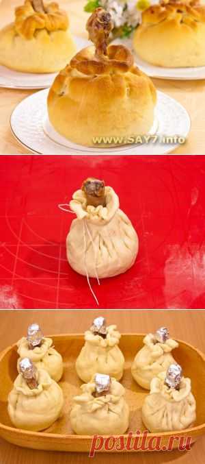 КУРИНЫЕ НОЖКИ В МЕШОЧКАХ ИЗ ТЕСТА