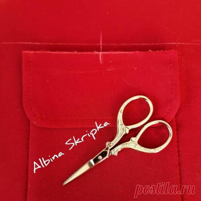 Как пришить клапан, расположенный непосредственно над накладным карманом на подкладке