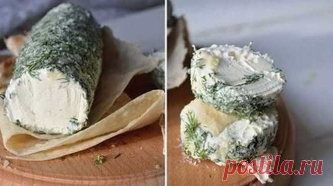 Творожный сыр из сметаны и кефира