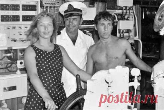 Марина Влади, Вл. Высоцкий и капитан теплохода 