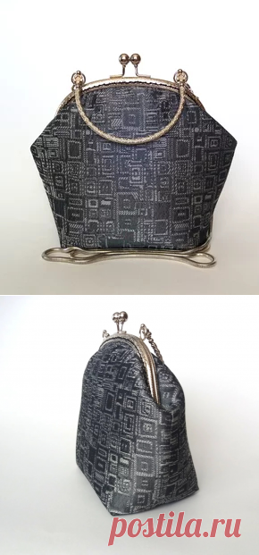 Купить сумку на фермуаре Чернёное серебро от SUMA | Mellroot