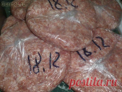 Мясной фарш впрок
