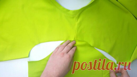Идеи DIY от Элен | Показываю, как втачать рукав на трикотажном изделии, чтобы он «сел как влитой»
