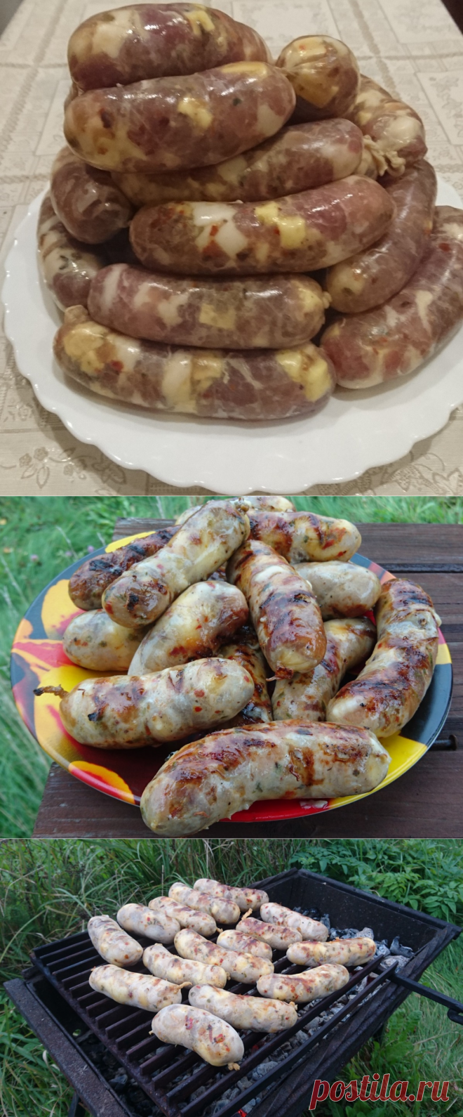 Колбаски-гриль с сыром