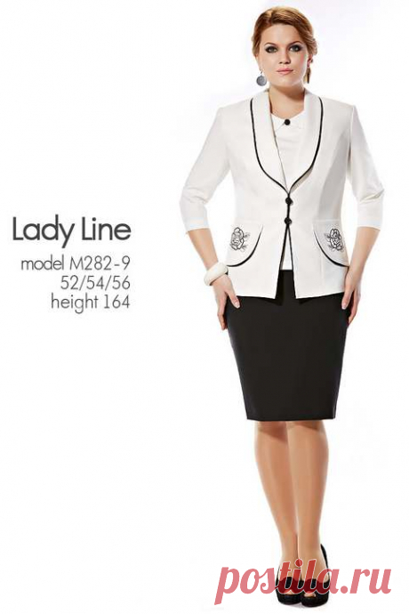 Костюмы для полных девушек и женщин белорусской компании Lady Line. Осень-зима 2014-2015 (70 фото)