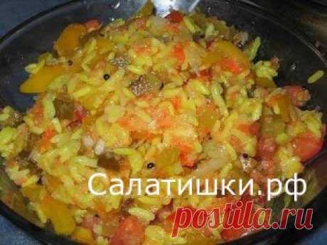 ПОСТНЫЙ САЛАТ С РИСОМ И КРАБОВЫМИ ПАЛОЧКАМИ | Рецепты вкусных салатов