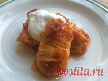 Голубцы с китайской капустой.
