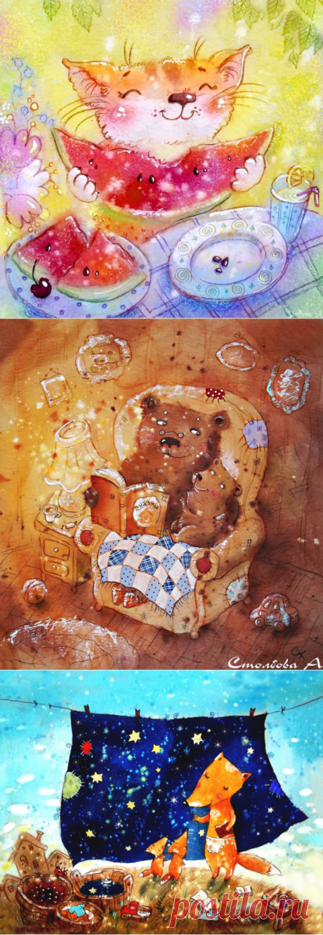 Сказочные иллюстрации.Художник Анастасия Столбова. 3часть.