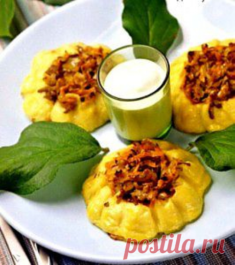 Подсолнухи из картофельного пюре
Эта очень красивая, оригинальная и вкусная закуска украсит любой праздничный стол. Готовится легко. Обожаю этот рецепт.  Рецепт тут