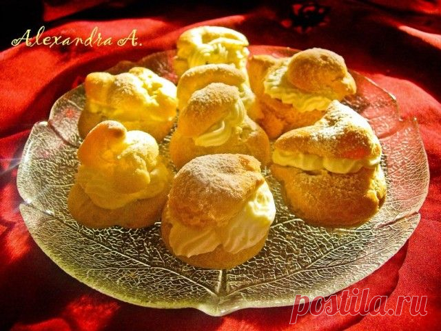 Эклеры с сырно-сливочным кремом
