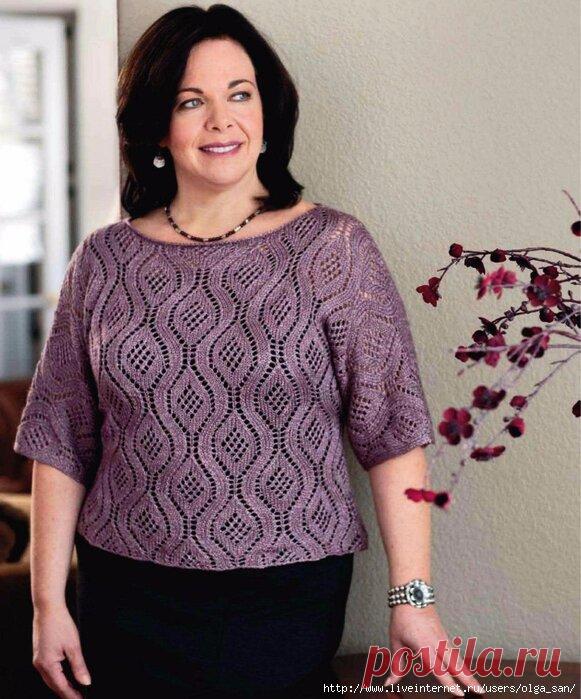 7 красивых вязаных кофточек на весну для пышных дам. Схемы | Только handmade | Яндекс Дзен