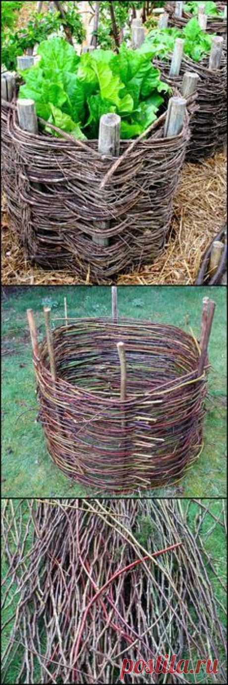 (1) How To Make Your Own Wattle Garden Beds https://theownerbuildernetwork.co/uyu0 These handwoven planters will cost you nothing except a walk in the…