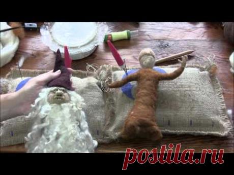 Needle Felting: How to Make a Forest Person Part 2 - YouTube