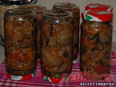Рецепты закусок салат из баклажанов.