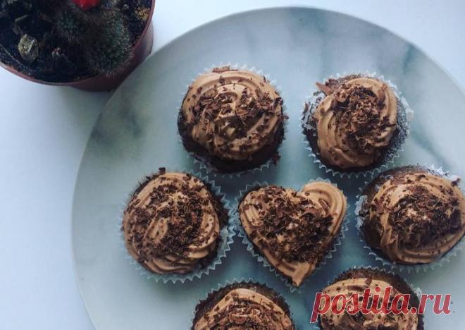 (2) Шоколадные капкейки со сливочным кремом - пошаговый рецепт с фото. Автор рецепта Татьяна . - Cookpad