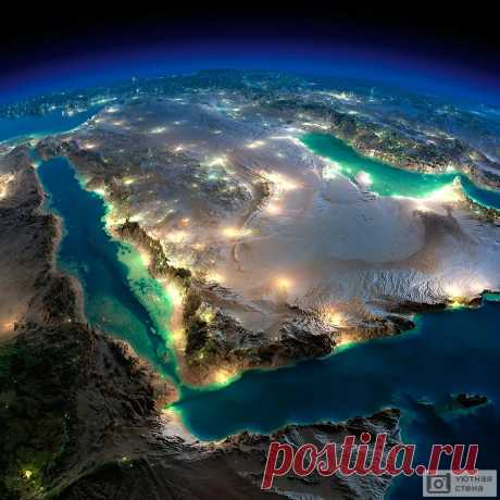 Фотообои "Поверхность Земли из космоса" - Арт. 200097 | Купить в интернет-магазине Уютная стена