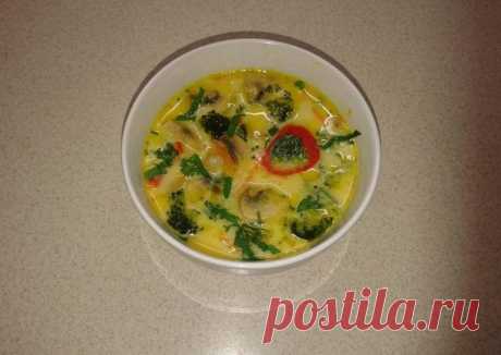 (11) Сырный суп (с шампиньонами и брокколи) - пошаговый рецепт с фото. Автор рецепта ✿Ƹ̵̡Ӝ̵̨̄Ʒ❀Наташа Шевченко❀Ƹ̵̡Ӝ̵̨̄Ʒ✿ . - Cookpad
