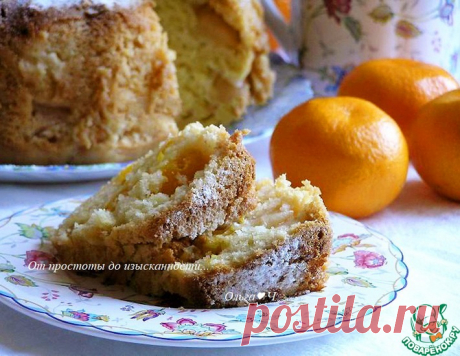 Кекс с яблоками и мандаринами – кулинарный рецепт