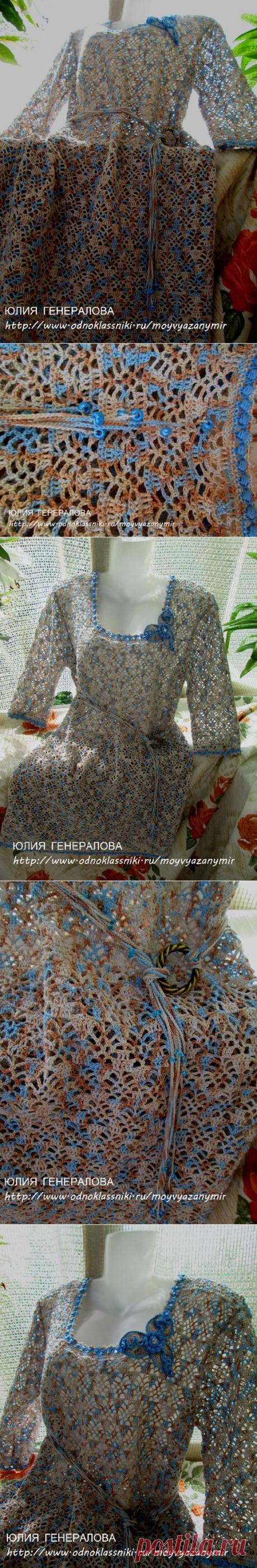 ТУНИКА &quot;РОСА&quot; КРЮЧКОМ