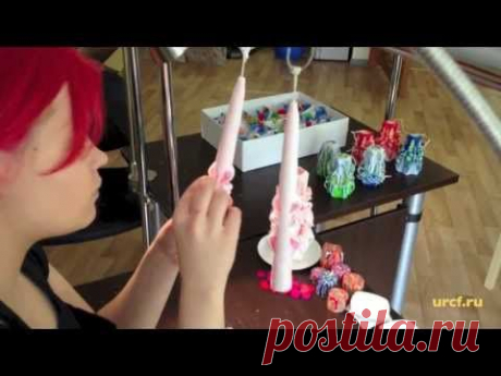 ▶ Тонкие резные свечи - YouTube