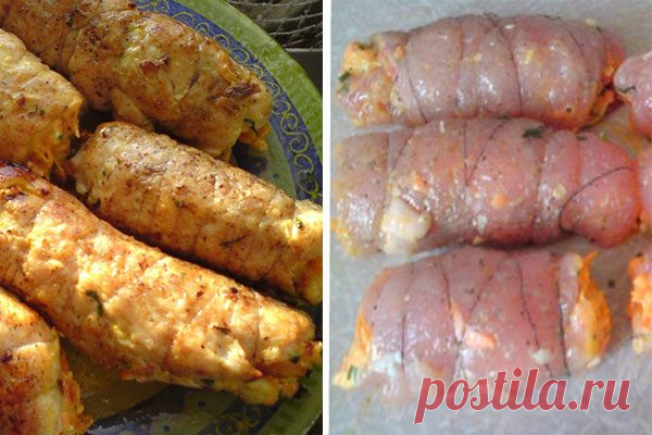 Куриные рулетики «БОЯРСКИЕ»: нежнейшее мясо с ароматной начинкой! Гости их обожают!
