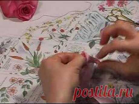Folded Ribbon Rose
