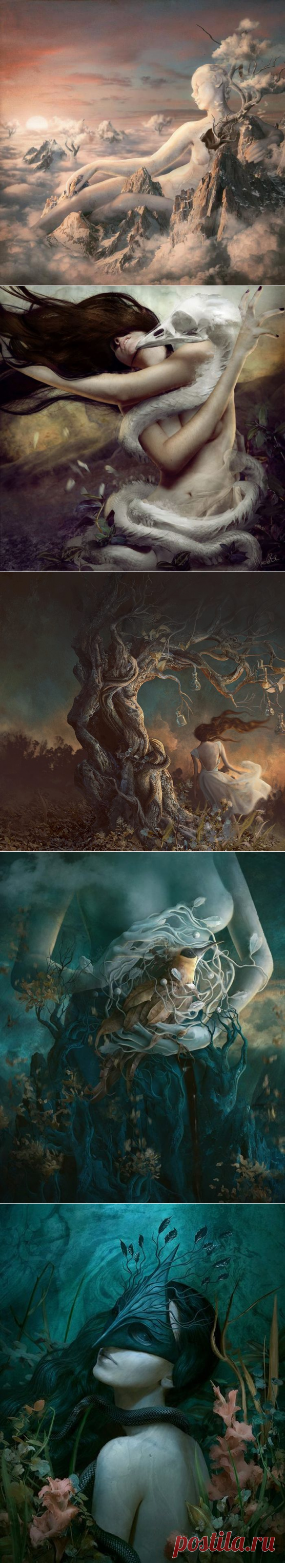 Захватывающий цифровой сюрреализм: потусторонние образы с лёгким налётом ню