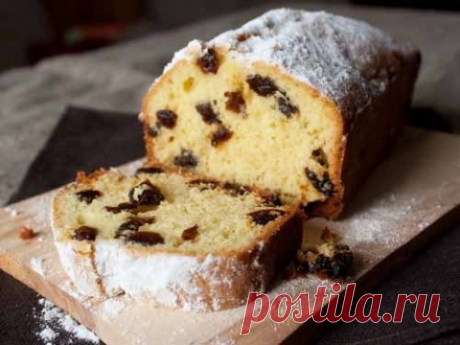 Простой кексик с изюмом