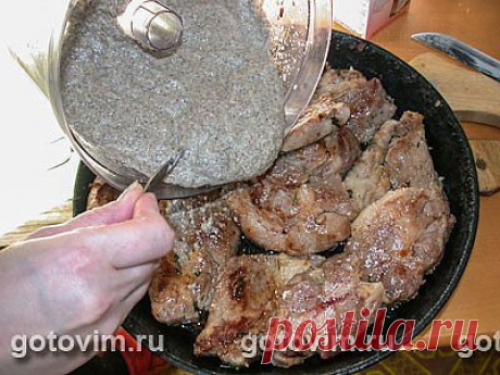 Мясо в грибном соусе. Фото-рецепт / Готовим.РУ