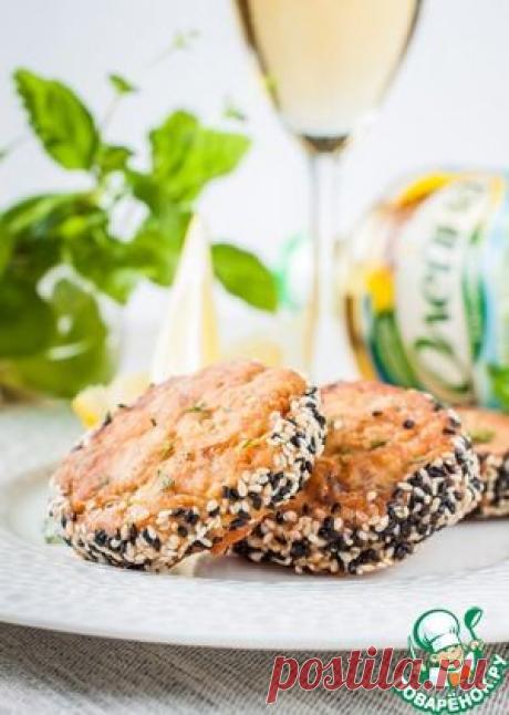Рубленые рыбные котлеты в кунжутной панировке - кулинарный рецепт