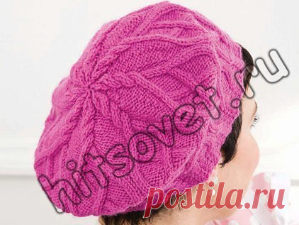 Красивый берет спицами 
#спицы #вязаная_шапка
Для вязания берета Вам потребуется: 1 моток пряжи Universal Yarn Deluxe Worsted, состоящей из 100% шерсти, длиной нити 200метров в 100 граммах; круговые спицы № 3,75; круговые и чулочные спицы № 4, маркер, спица для кос.

Красивый берет спицами, фото 1.Окружность берета по нижнему краю – 45,5 см, диаметр – 25,5 см.
Показать полностью…