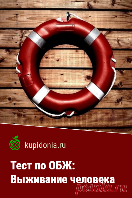 Тест по ОБЖ: Выживание человека. Тест по ОБЖ на тему «Выживание человека». Школьная программа. Проверьте ваши знания!