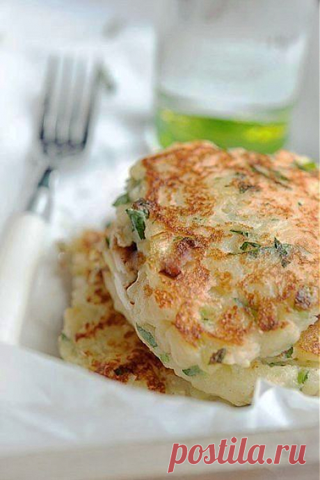 Картофельные оладьи с сыром..