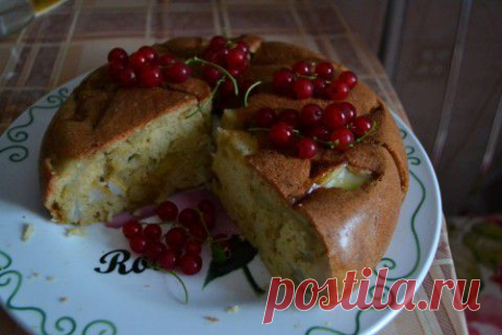 Яблочно-грушевый пирог в мультиварке | Четыре вкуса