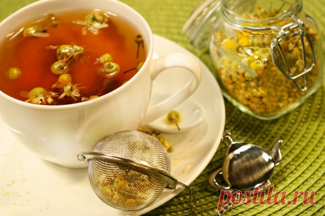 Чай с ромашкой