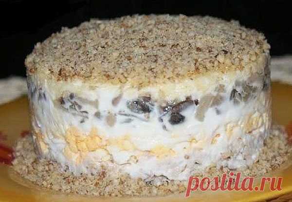Салат с курицей и грецкими орехами — Домашний уют