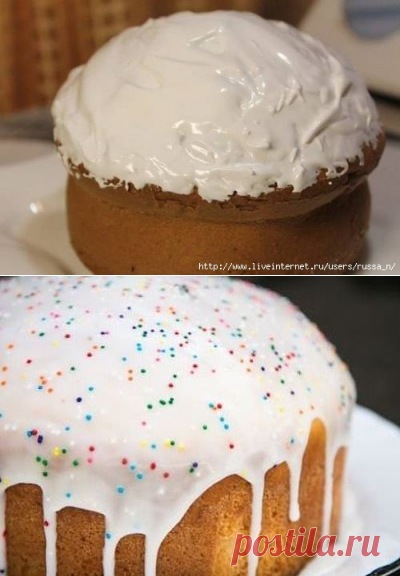 Глазурь для пасхального кулича