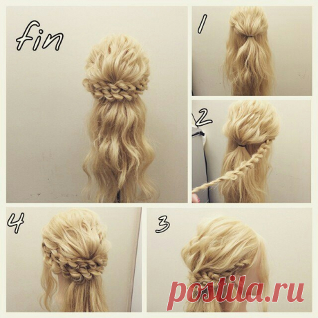 Романтичная причёска (diy) / Прически / ВТОРАЯ УЛИЦА