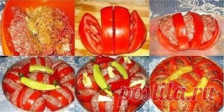 Веб Повар!: Запеченные помидоры с фаршем - вкусно и красиво
