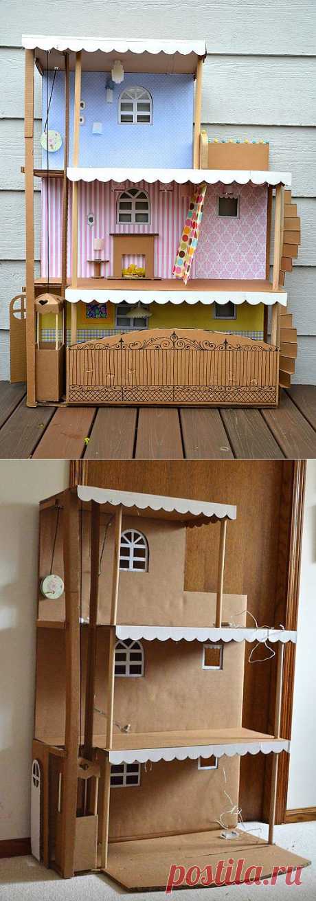 Кукольный домик из картона