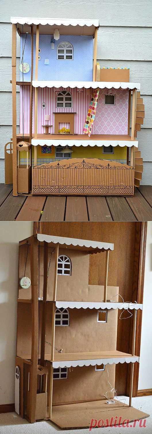 Кукольный домик из картона