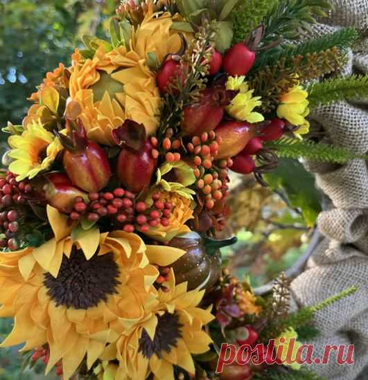 Осенний венок на дверь своими руками — 5 проектов, чтобы немного продлить осень | Креаликум