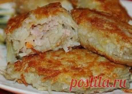 Кулинария &gt;Картофельные зразы с мясным фаршем