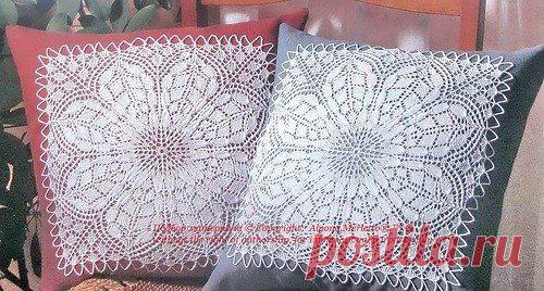 КВАДРАТНАЯ САЛФЕТКА СПИЦАМИ - Для уюта в доме