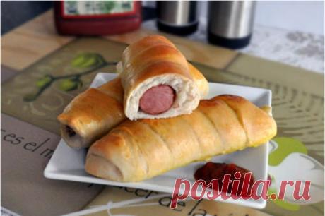 Как приготовить сосиски в тесте - рецепт, ингредиенты и фотографии