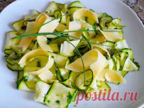 Карпаччо из молодого кабачка